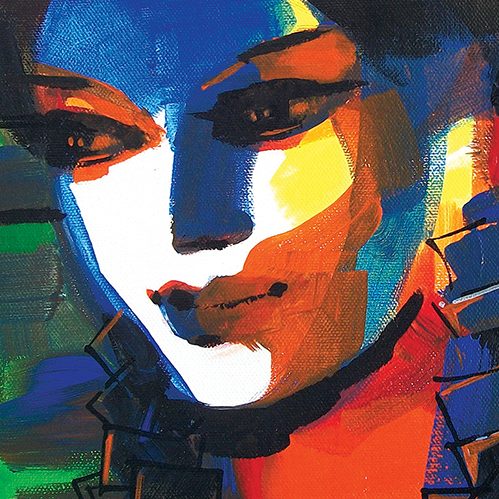 Woman Face - 10''X12'' - SOLD 