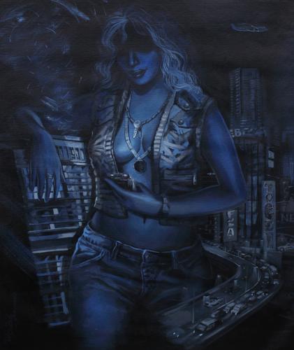 City Lights - 24''x36'' - INR 1,00,000/-