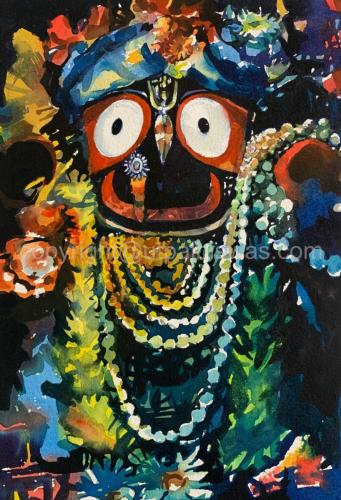 Lord Jagannath - 9''x11'' - Price on request