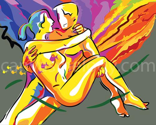 Man Woman Magic - Digital Illustration