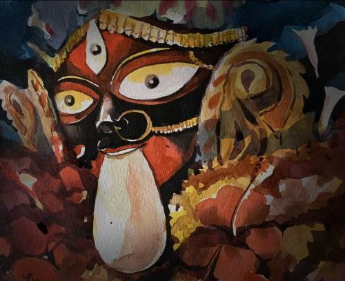 Maa Kali - 11''X9'' - Price on request