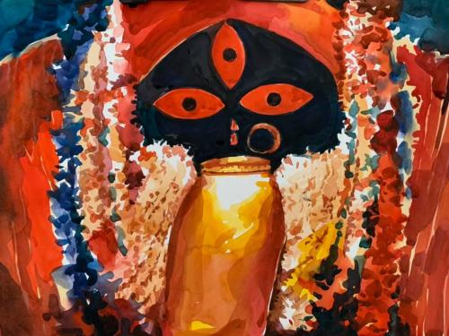 Maa Kali - Kalighat, Kolkata - 11'x9'' - Price on request