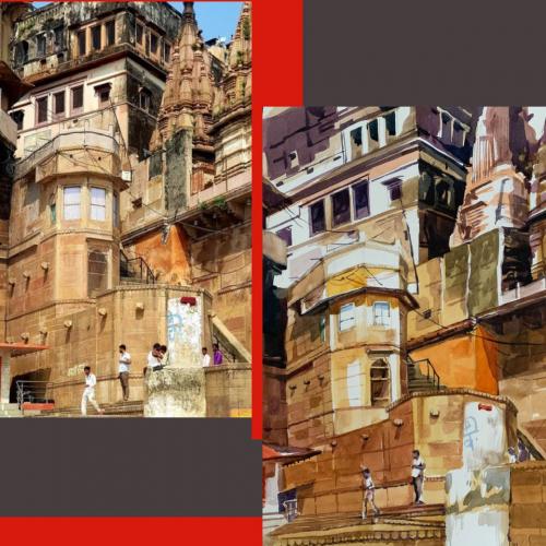 Varanasi - 8''x11'' - Price on request