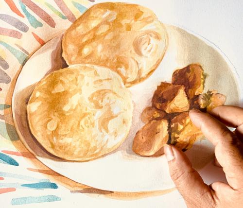 Luchi Alurdom [Bengali's most favourite breakfast item] 